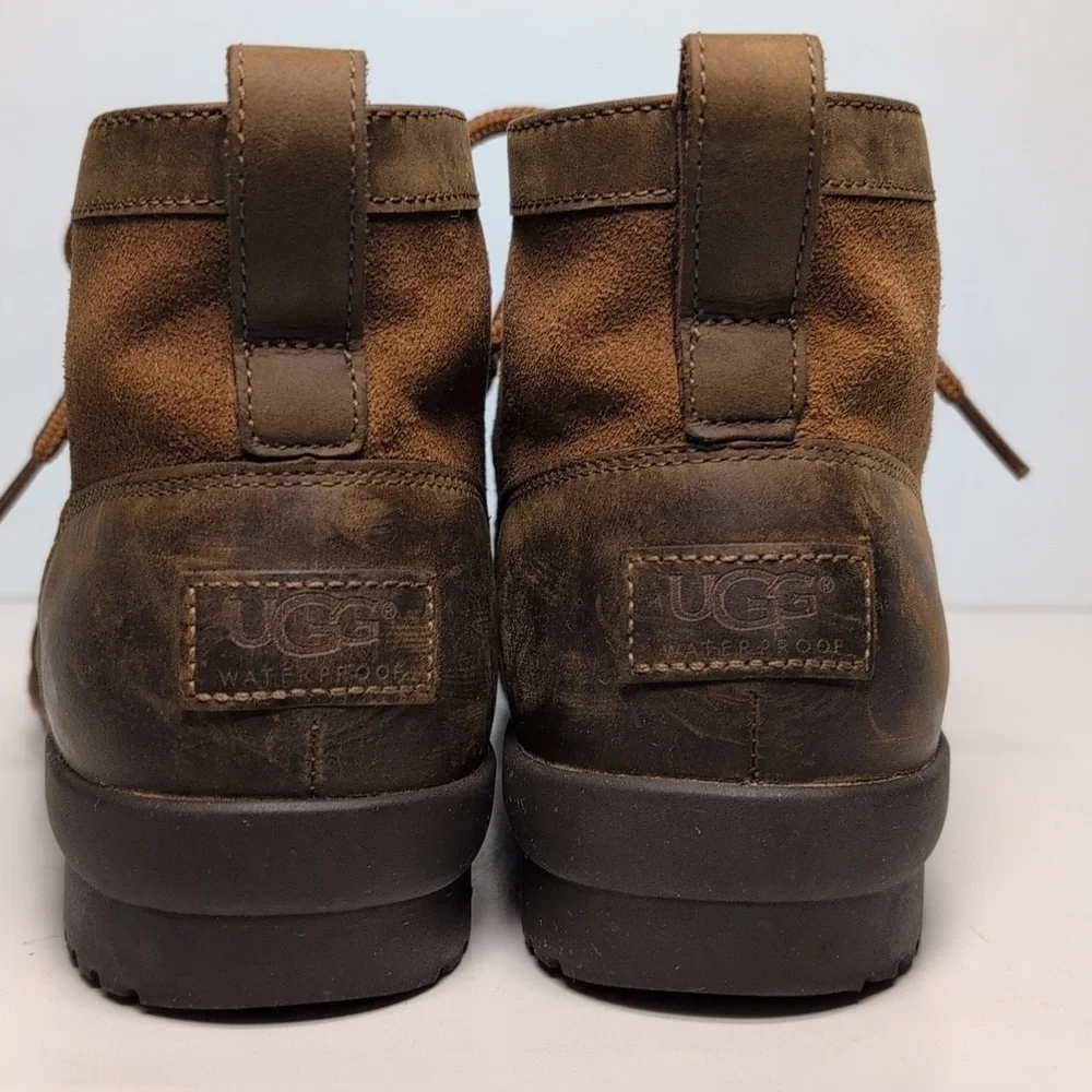 UGG Heather lace up bootie boots women's size 9 EU 40